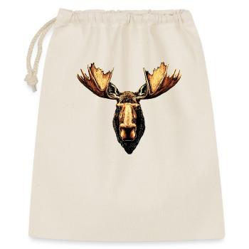 Orignal, Mosses, Bull, Eli, Bois, Cerf, Orignal sauvage - Sac cadeau 40 x 50 cm - nature - Devant