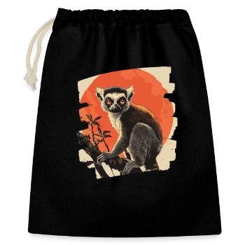 Lemur - Gift Bag 40 x 50 cm - black - Front