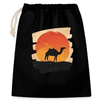 Chameau - Sac cadeau 40 x 50 cm - noir - Devant