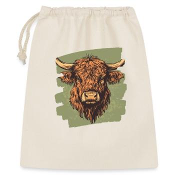 Bovins écossais des Highlands - Sac cadeau 40 x 50 cm - nature - Devant
