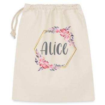 Alice Girl Name Personalized Gift - Gift Bag 40 x 50 cm - nature - Front