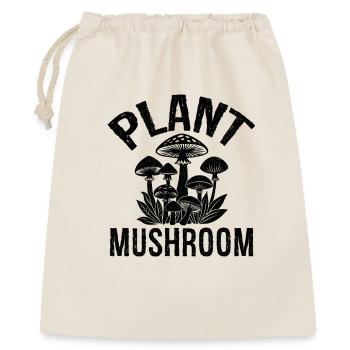 Plant Mushroom - Geschenkbeutel aus Baumwolle (40 x 50 cm) - Natur - Vorne