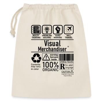 Visual Merchandiser multi tasking problem solving - Geschenkbeutel aus Baumwolle (40 x 50 cm) - Natur - Vorne