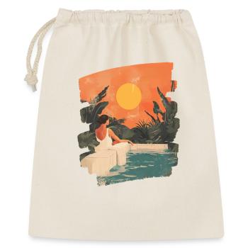 Détente Méditation Prendre soin de soi - Sac cadeau 40 x 50 cm - nature - Devant