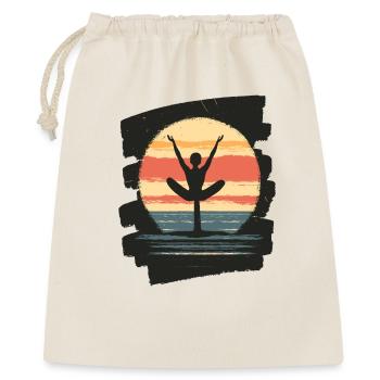 Yoga Namaste Meditation - Geschenkbeutel aus Baumwolle (40 x 50 cm) - Natur - Vorne