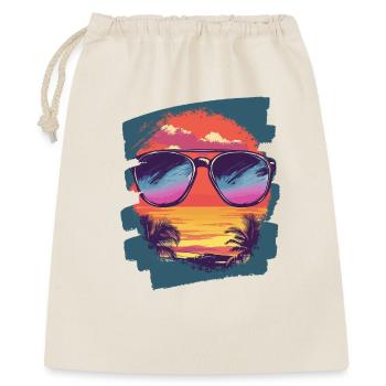Sunglasses Summer Palm Trees - Gift Bag 40 x 50 cm - nature - Front