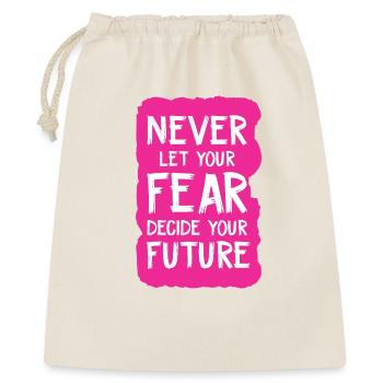 never let your fear decide your future - Gift Bag 40 x 50 cm - nature - Front