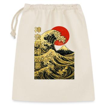 Grande Vague Dorée Kanagawa - Hokusai Japonais - Sac cadeau 40 x 50 cm - nature - Devant