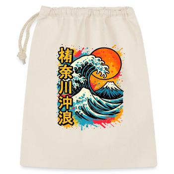 Grande vague Kanagawa Color Splash Hokusai Art - Sac cadeau 40 x 50 cm - nature - Devant
