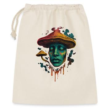 Psychedelic Mushroom Face Surreal Design - Gift Bag 40 x 50 cm - nature - Front