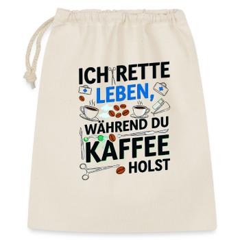 I'm saving lives while you get coffee - Gift Bag 40 x 50 cm - nature - Front