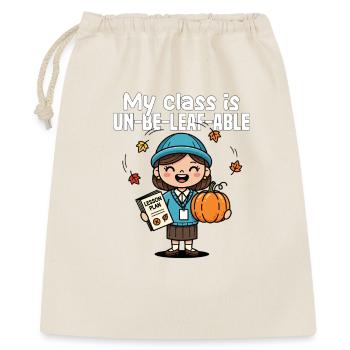 MA CLASSE N’EST PAS LISIBLE - CADEAU DE L’ENSEIGNANT - Sac cadeau 40 x 50 cm - nature - Devant