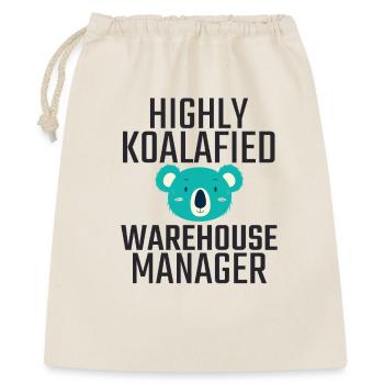 Warehouse Manager Koalafied - Geschenkbeutel aus Baumwolle (40 x 50 cm) - Natur - Vorne