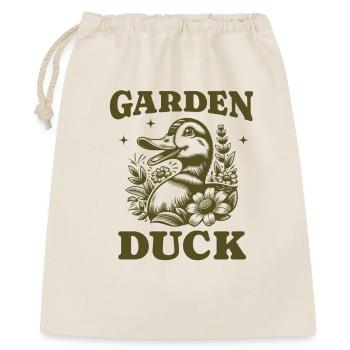 Canard De Jardin Rétro Animal Graphique Oiseau Et Fleurs - Sac cadeau 40 x 50 cm - nature - Devant