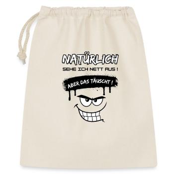 Humorous Fun Design -Of course I'm nice... - Gift Bag 40 x 50 cm - nature - Front