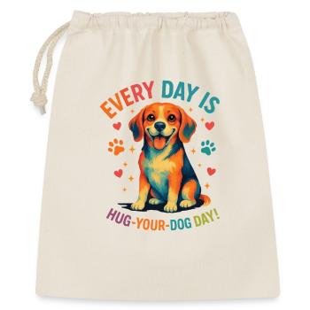Beagle - Geschenkbeutel aus Baumwolle (40 x 50 cm) - Natur - Vorne