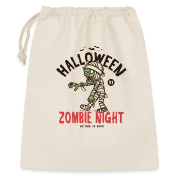 Motif effrayant de crâne de momie zombie pour Halloween - Sac cadeau 40 x 50 cm - nature - Devant