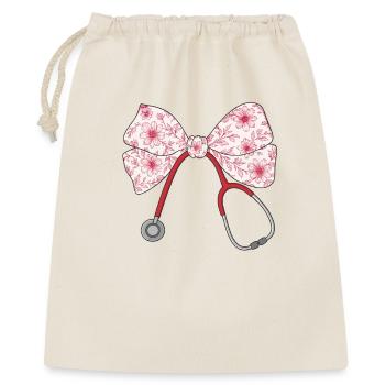 Nurse, Stethoscope, Loop - Gift Bag 40 x 50 cm - nature - Front