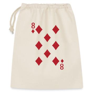 Motif de carte 8 motif à carreaux sur les vêtements - Sac cadeau 40 x 50 cm - nature - Devant
