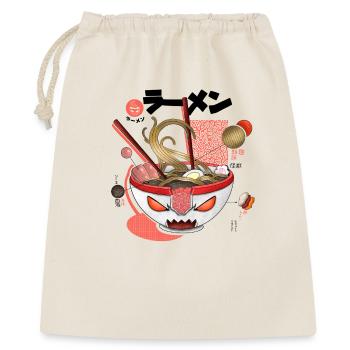 Halloween Gruselige Ramen Schüssel Design - Geschenkbeutel aus Baumwolle (40 x 50 cm) - Natur - Vorne