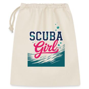 Conception de plongée sous-marine pour fille - Sac cadeau 40 x 50 cm - nature - Devant
