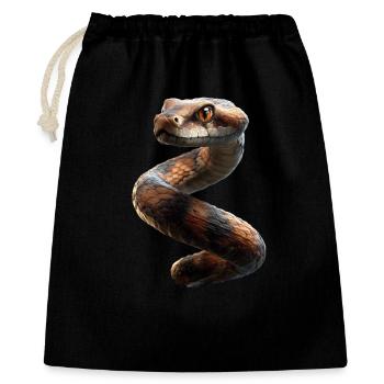 snake, python, cobra, rattlesnake, snakes - Gift Bag 40 x 50 cm - black - Front