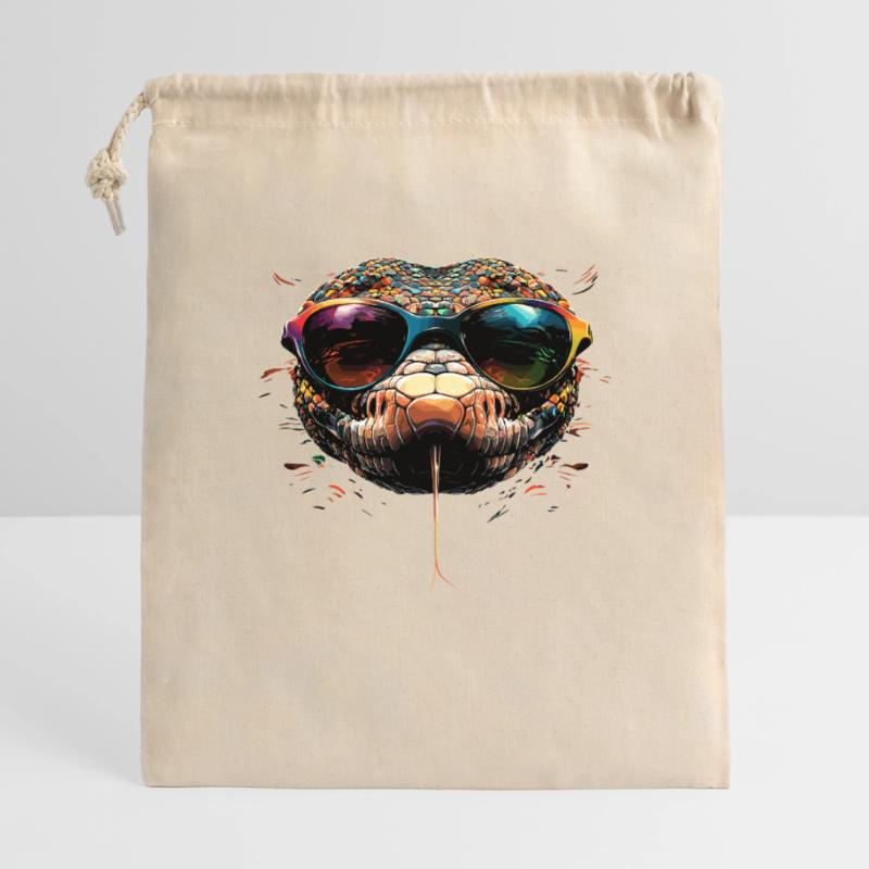 Schlange Python Kobra Klapperschlange Schlangen Geschenkbeutel aus Baumwolle (40 x 50 cm)