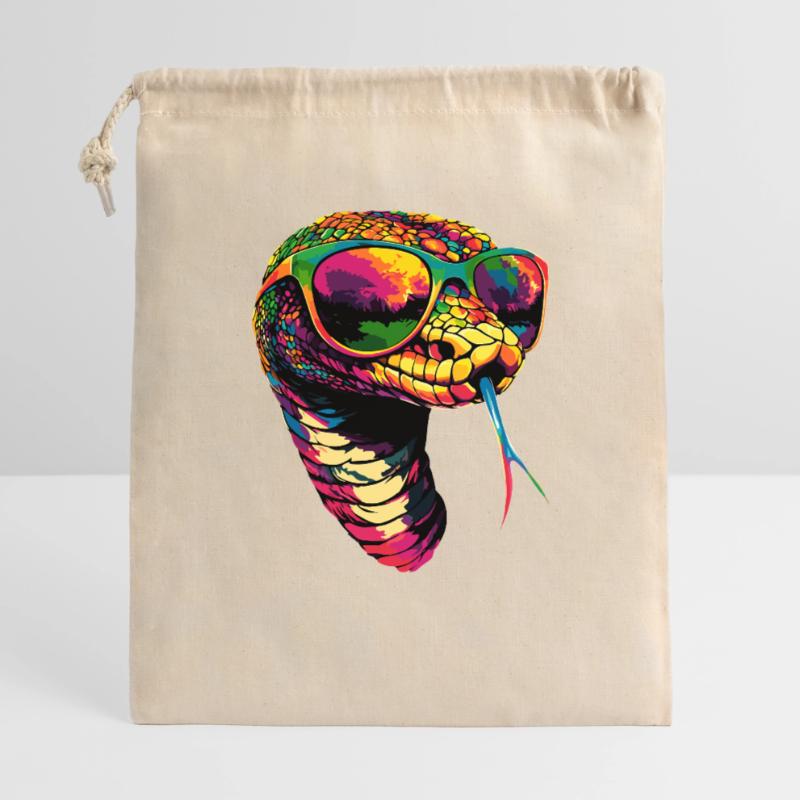 Schlange Python Kobra Klapperschlange Schlangen Geschenkbeutel aus Baumwolle (40 x 50 cm)