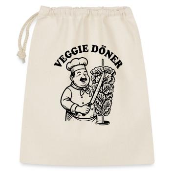 Veggie Kebab - Salad Fast Food - Irony Saying - Gift Bag 40 x 50 cm - nature - Front