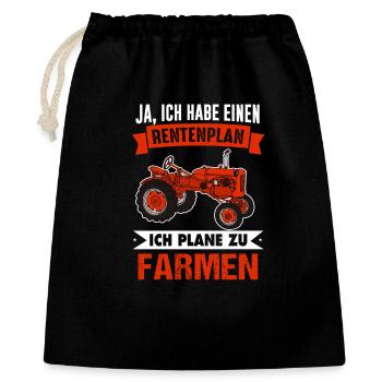 Retirement Plan Farms Gift Pension Pension Farewell - Gift Bag 40 x 50 cm - black - Front