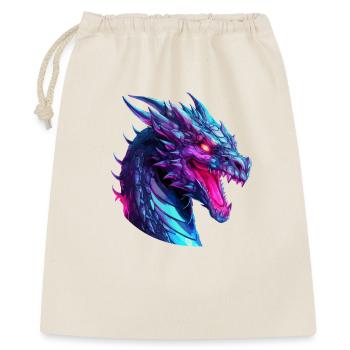 Neon Dragon Head Artwork - Gift Bag 40 x 50 cm - nature - Front