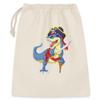 Pirate T-Rex Dinosaure T-shirt drôle - Sac cadeau 40 x 50 cm - nature - Devant