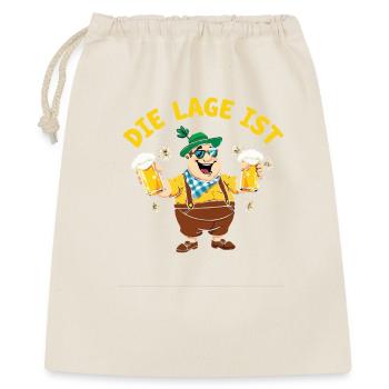 Bayerischer Bierfreund München Krügen Lederhose  - Geschenkbeutel aus Baumwolle (40 x 50 cm) - Natur - Vorne