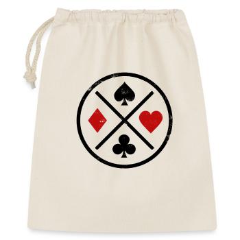 Playing Cards Contrast - Gift Bag 40 x 50 cm - nature - Front