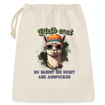 Llama Saying - Restez cool, chemise amusante drôle - Sac cadeau 40 x 50 cm - nature - Devant