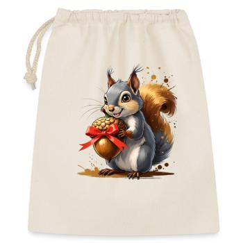 Squirrel with red acorn - Gift Bag 40 x 50 cm - nature - Front