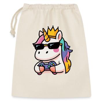 Pari de licorne - Sac cadeau 40 x 50 cm - nature - Devant
