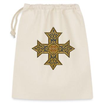 Croix copte - Sac cadeau 40 x 50 cm - nature - Devant