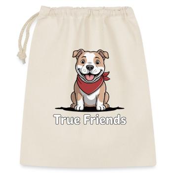 True Friends Dog Bandana - Gift Bag 40 x 50 cm - nature - Front