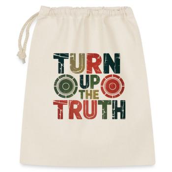 Retro Grunge – Montez la vérité - Sac cadeau 40 x 50 cm - nature - Devant