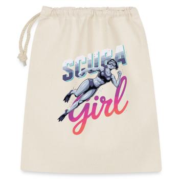 Scuba Girl Diver Design - Sac cadeau 40 x 50 cm - nature - Devant