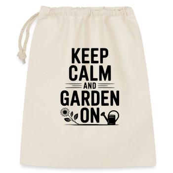 Restez calme et jardinez - Sac cadeau 40 x 50 cm - nature - Devant