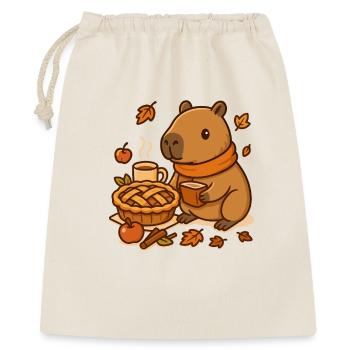 Capybara Apple Pie – Cozy Autumn Moment - Gift Bag 40 x 50 cm - nature - Front