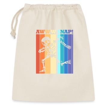 Fracture du bras Fracture osseuse du squelette d’Halloween - Sac cadeau 40 x 50 cm - nature - Devant