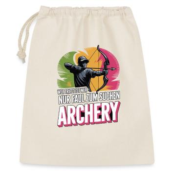 Archery design for archers and courses - Gift Bag 40 x 50 cm - nature - Front