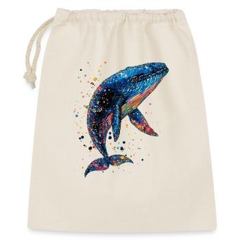 Baleine bleue Baleine Baleines bleues Baleines Chant Baleine Plongeur Baleines Océan - Sac cadeau 40 x 50 cm - nature - Devant