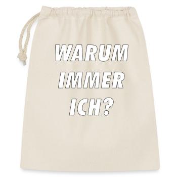 WHY ALWAYS I - Gift Bag 40 x 50 cm - nature - Front