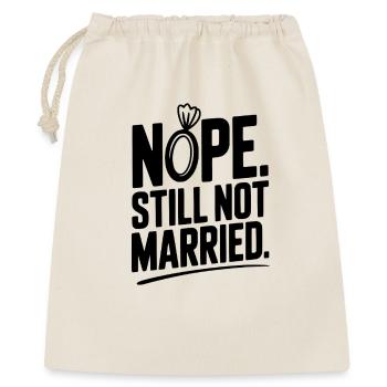 Nope Still Not Married - Gift Bag 40 x 50 cm - nature - Front