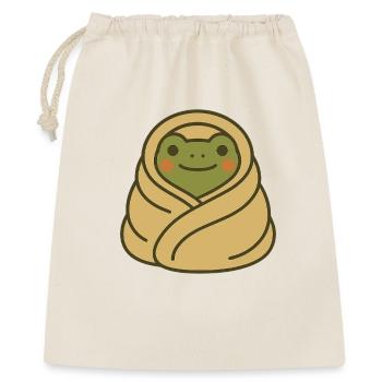 Eingekuschelter Frosch – Grenouille couverture douillette - Sac cadeau 40 x 50 cm - nature - Devant