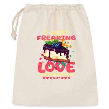 J’adore le cheesecake - Sac cadeau 40 x 50 cm - nature - Devant
